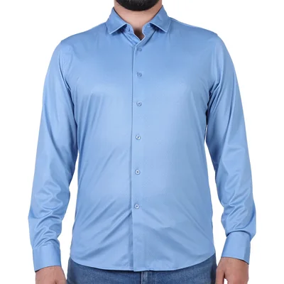 Camisa Geométrica Manga Larga Ted Lapidus para Hombre