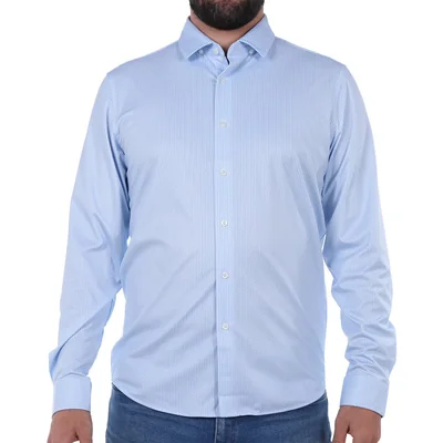 Camisa Geométrica Manga Larga Ted Lapidus para Hombre
