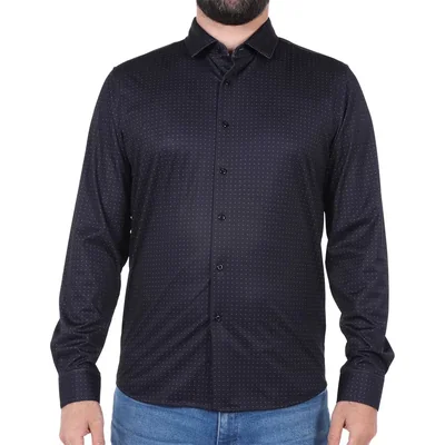 Camisa Estampada Manga Larga Ted Lapidus para Hombre