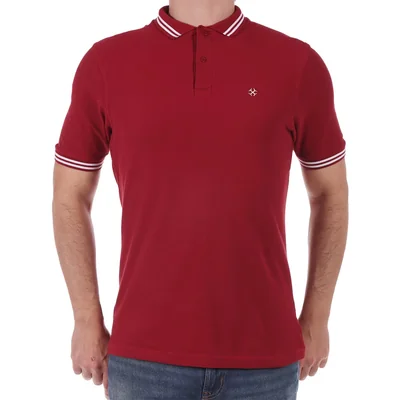 Playera Polo Manga Larga Logo Bordado Carlo Corinto para Hombre