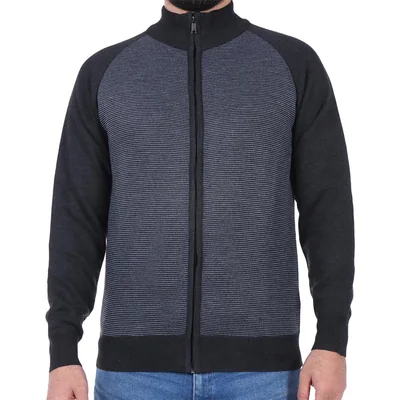 Suéter Bicolor con Cierre y Cuello Alto Ted Lapidus para Hombre