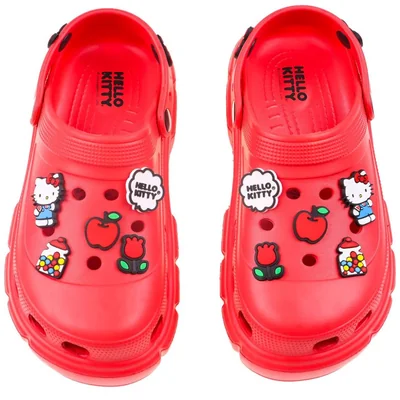 Sandalias Tipo Clog con Charms Kitty para Mujer