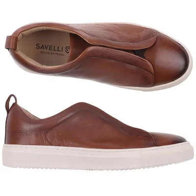 Tenis Savelli Slip-On de Piel para Hombre