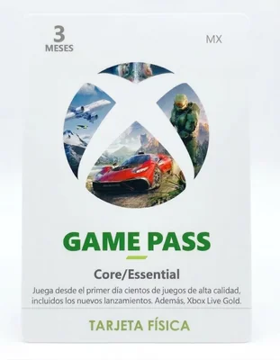 Membresía Xbox Game Pass Core/essential 3 Meses Código Original Para Xbox One Y Series S/x