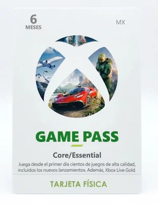 Membresía Xbox Game Pass Core/essential 6 Meses Código Original Para Xbox One Y Series S/x