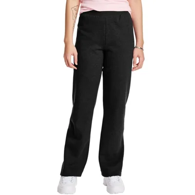 Pantalones deportivos Hanes EcoSmart con pernera abierta para mujer Ebony M