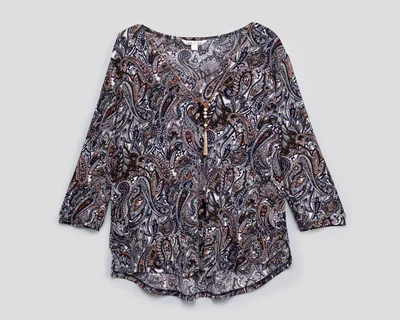 Blusa con Collar Lady Sun para Mujer