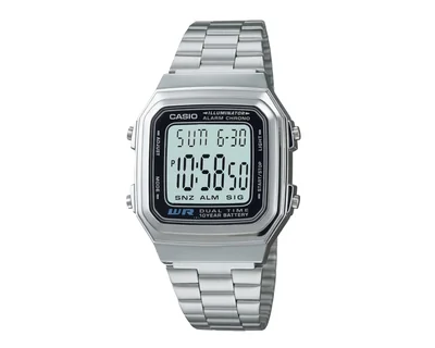 Reloj Casio Unisex A178WA-1A Plateado