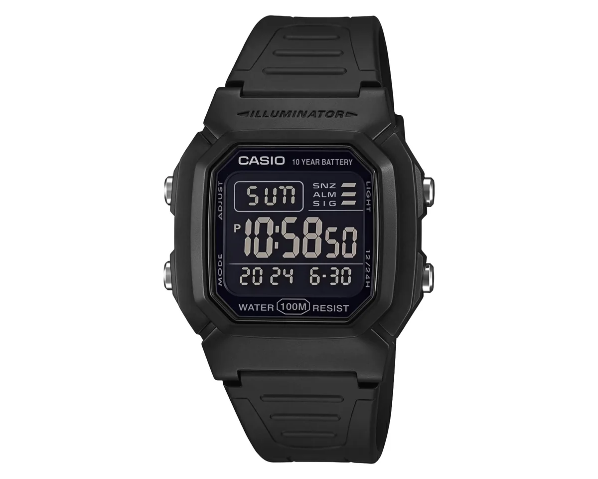 Reloj Casio Unisex W800H-1BVCF Negro