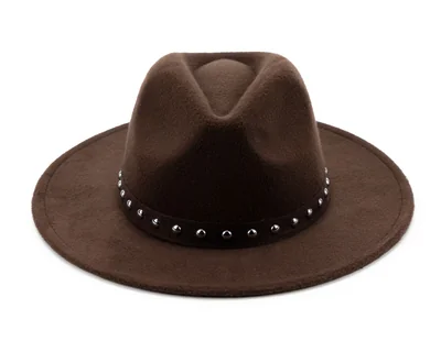 Sombrero Fedora Sahara Café con Estoperoles