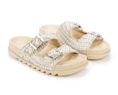 Sandalias Casuales Jennifer Lopez con Perlas para Mujer