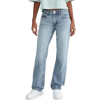 JEANS AEROPOSTALE Corte Bajo y Holgado 4S Lavado Medio