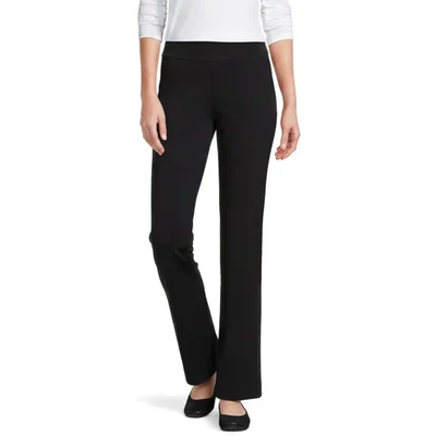 Pantalones Lands' End Estrella de Mar de Pierna Recta Talla Grande Negro