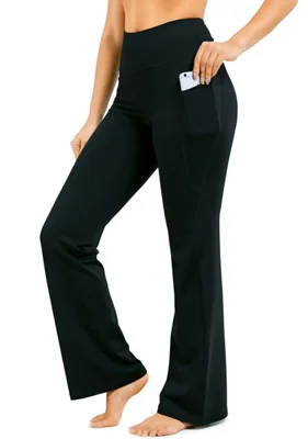 Pantalones de Yoga G Gradual 71/76/81/86 cm Negro con Bolsillos