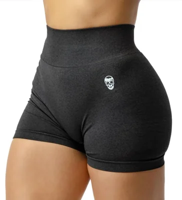 Shorts Gymreapers Infinity sin costuras de cintura alta - Grafito