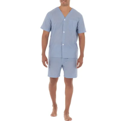 Pijama Fruit of the Loom Hombre Talla Mediana Azul a Rayas