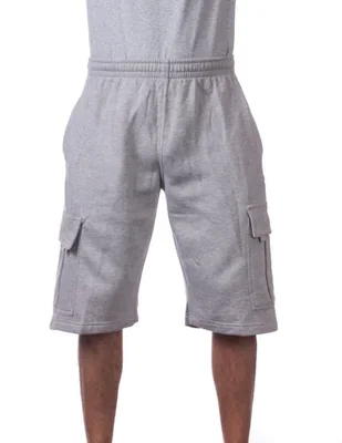 Pantalones cortos cargo Pro Club talla extra grande gris jaspeado