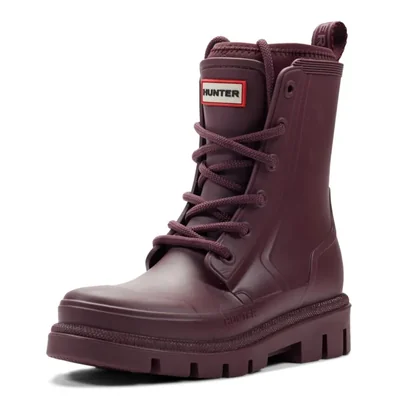 Botas Hunter Diana Impermeables Rojo Oscuro Talla Mediana (US 8)