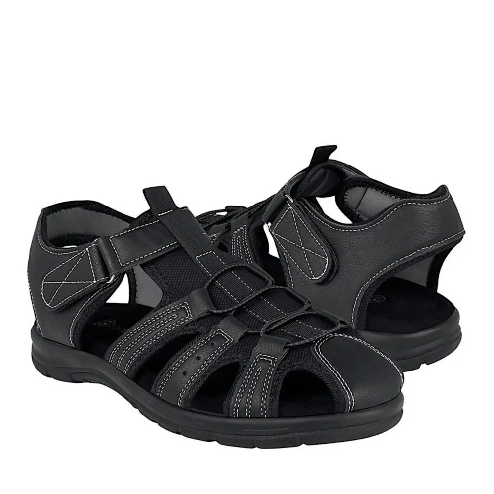 HUARACHES CABALLERO FUROR 26102 SIMIPIEL NEGRO