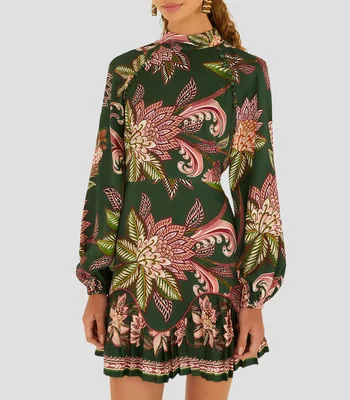 Vestido Arabesque Paradise Floral manga larga estampado Mujer