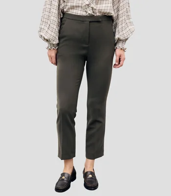 Pantalón recto fluido Mie Mujer
