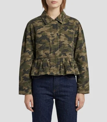 Chamarra con estampado Mujer
