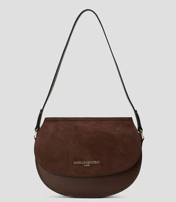 Bolsa Shoulder en cuero de vaca Paris Coralie lisa Mujer
