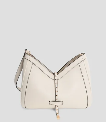 Bolsa Shoulder efecto piel con tira mini tachas Mujer
