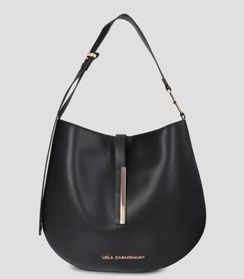Bolsa Shoulder Shopper aplique metálico Mujer