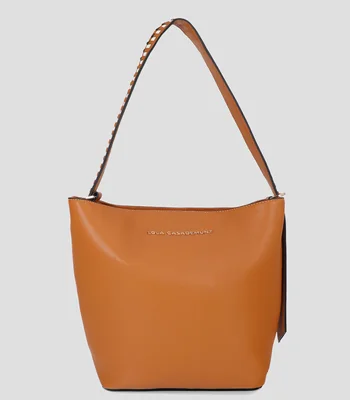 Bolsa Tote Shopper asa trenzada tricolor Mujer