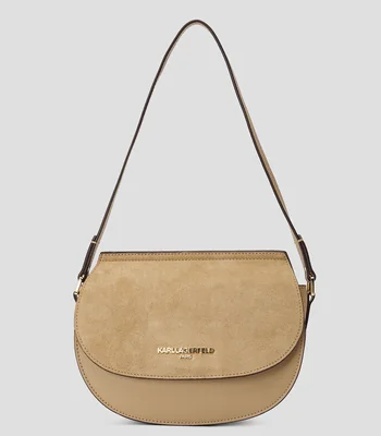 Bolsa Shoulder en cuero de vaca Paris Coralie lisa Mujer
