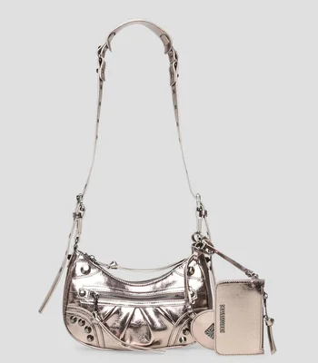 Bolsa crossbody con aditamentos Mujer