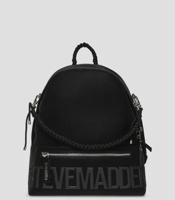 Mochila casual con logotipo texturizado Mujer