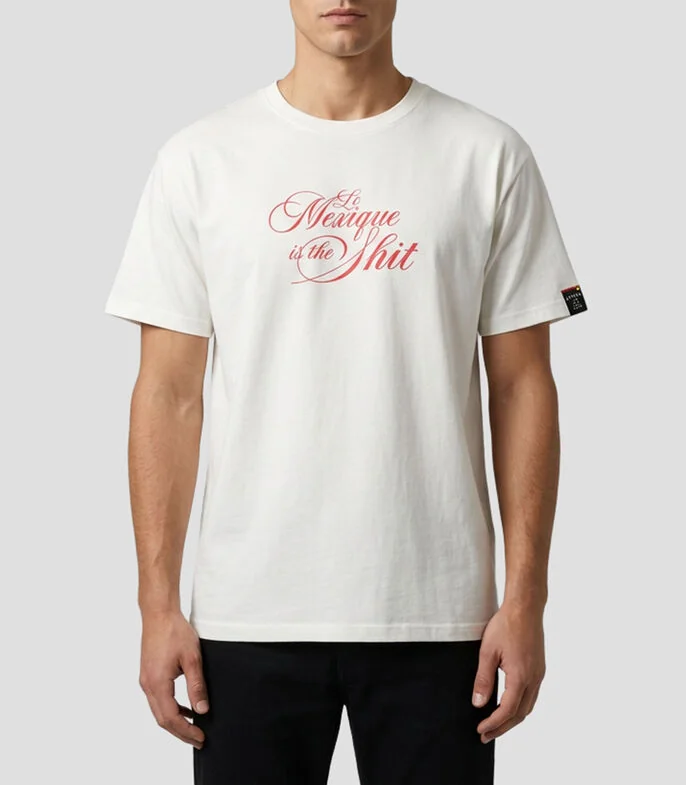Playera cuello redondo manga corta estampado Hombre
