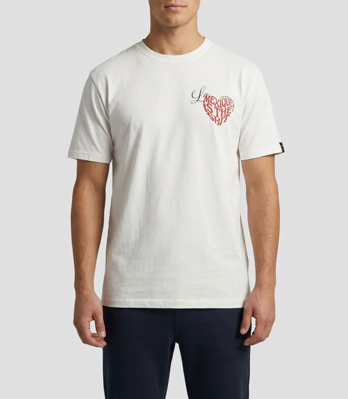 Playera cuello redondo manga corta estampado Hombre