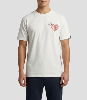 Playera cuello redondo manga corta estampado Hombre
