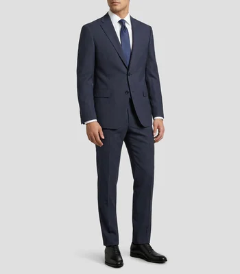 Traje de corte regular con microdiseños Hombre