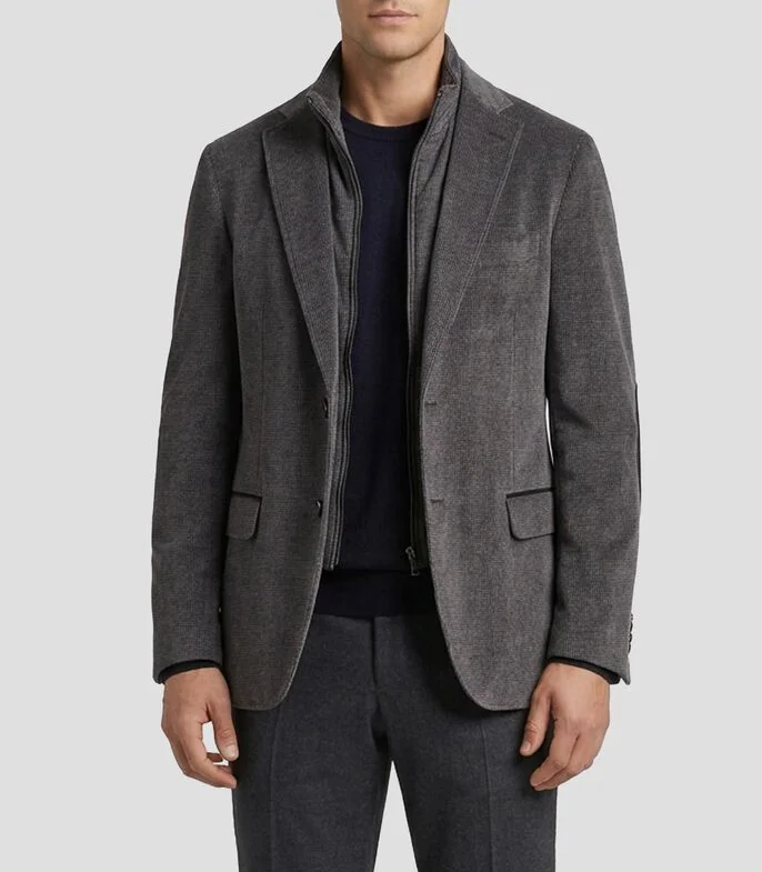 Saco con microdiseños Hombre