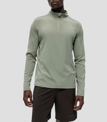 Sudadera deportiva con capucha verde claro Kael Hombre
