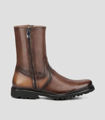 Botas Medias en Piel Hombre