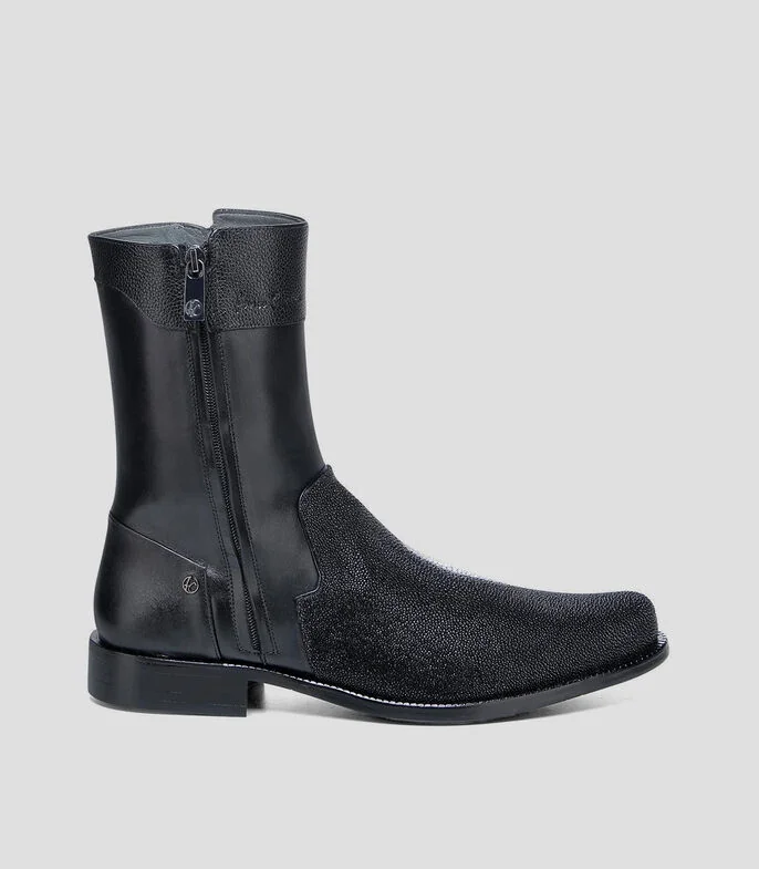 Botas Medias en Piel Hombre