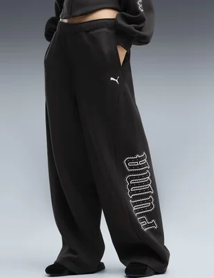 Pants regular con elástico para mujer