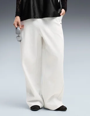 Pants regular con elástico para mujer