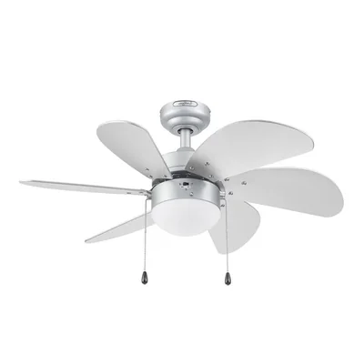 Ventilador coolfan de techo tramontana 30" plata