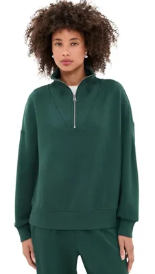 Suéter Varley Hawley de Media Cremallera para Mujer Talla L Color Ponderosa Pine