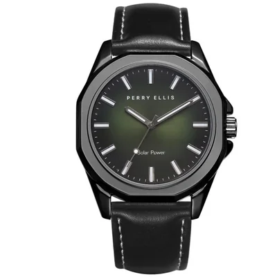 Reloj Perry Ellis de Energía Solar con Esfera Verde