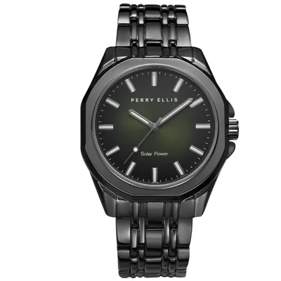 Reloj Perry Ellis Solar 42 mm Esfera Verde