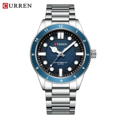 Reloj CURREN KREd9602  Hombre Plateado