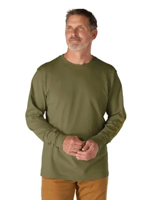 Camiseta Carhartt Dearborn LS Pequeña Verde Heather
