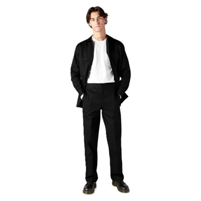 Camisa de Trabajo de Manga Larga Dickies Negra Talla M (EE. UU.)